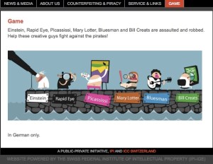 Game  Einstein, Rapid Eye, Picassissi, Mary Lotter, Bluesman and Bill Creats are assaulted and robbed. Help these creative guys fight against the pirates! In German only