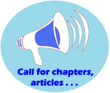 megaphone with writing: Call For Chapters