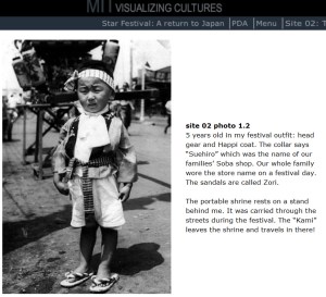 screenshot of a diary page, linked to it