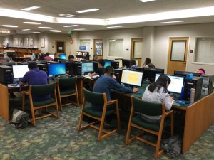 The library is a study center.