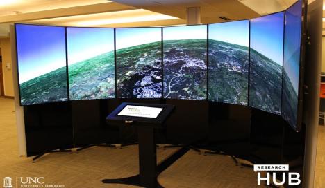 Liquid Galaxy at UNC Davis Library